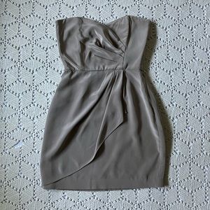 Barneys New York CO-OP. strapless mauve silk dress